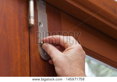 Lock the door for security use latches and locks to keep your house safe
