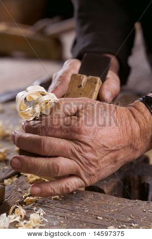 Worker Handles A Board