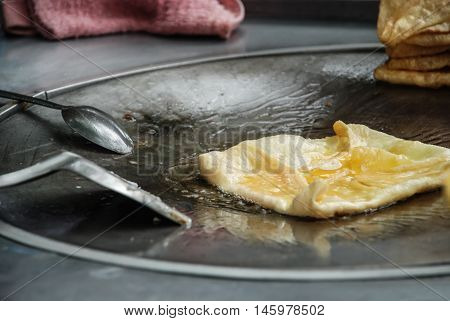 Roti, Street Food dessert in Bangkok, Thailand