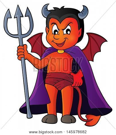 Little devil theme image 1 - eps10 vector illustration.