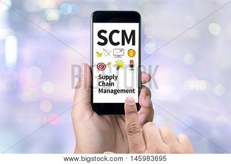 Scm Supply Chain Management Concept