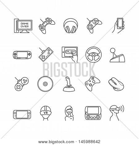 video games, gadget vector icons for your design
