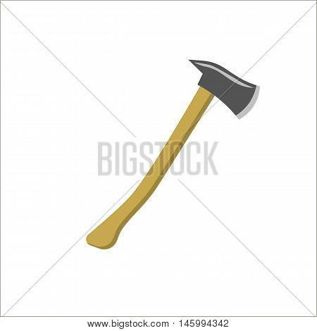 Axe Icon flat vector illustration isolated on white background