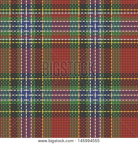 Seamless  Scottish Squared Cloth Background