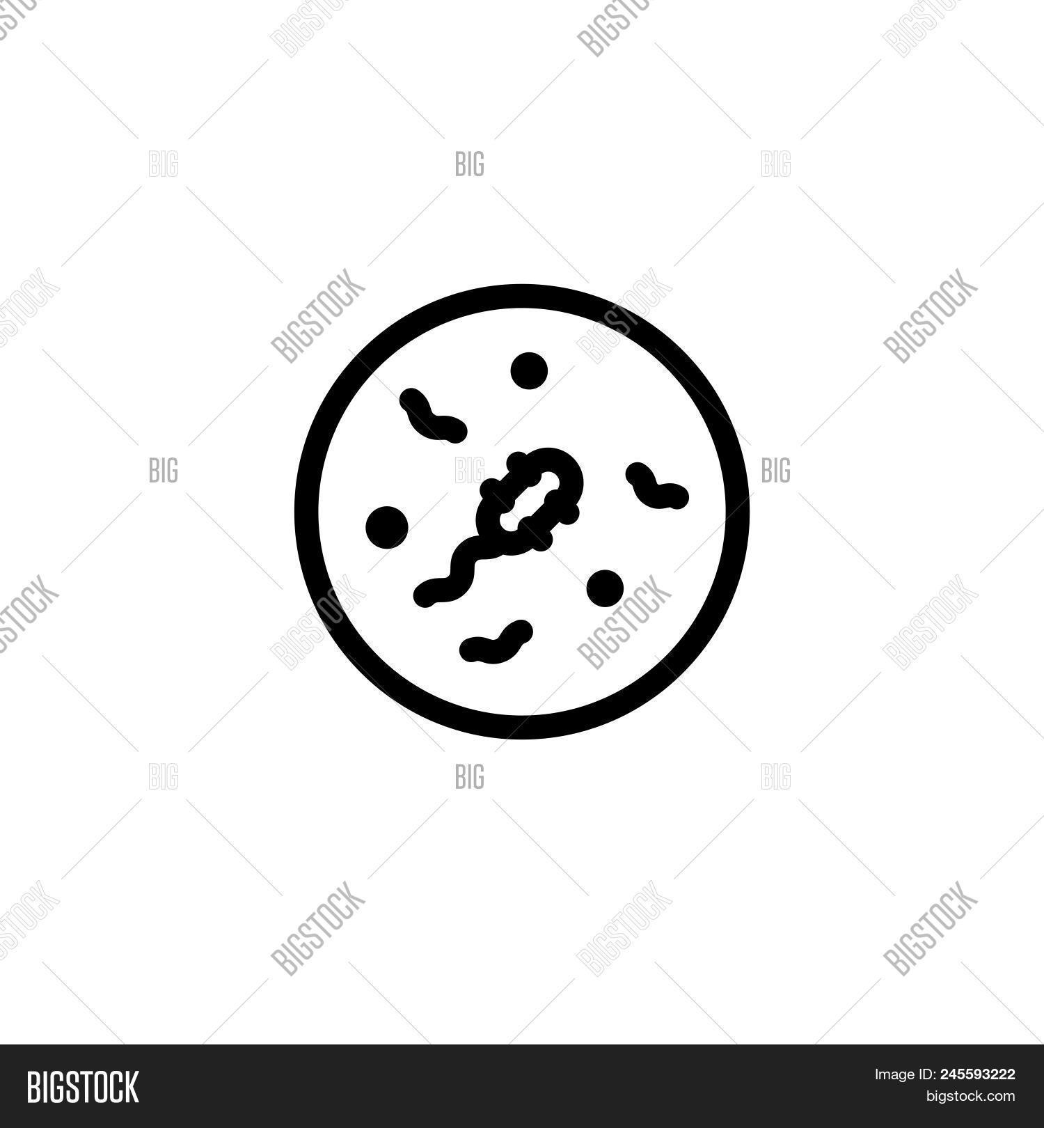 Bacteria Simple Vector Icon Bacteria Vector Icon Vector & Photo (Free Trial) | Bigstock