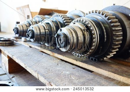 Metalworking Machine With An Open Housing Is Ready For Maintenance