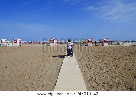09 June 2018-caorle-italy-caorle Beach, Beautiful Venetian City,italy