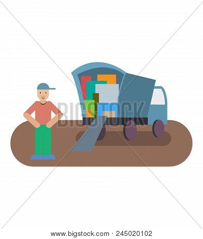 The Person Who Moves Or Helps Someone To Move And Carry Things In Boxes