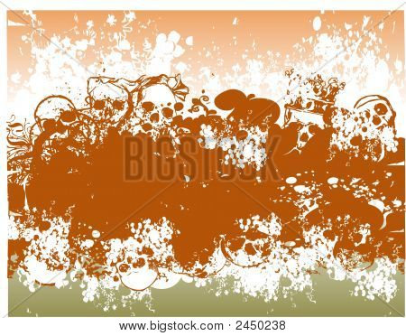 Schädel hintergrund illustration