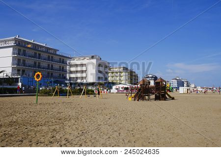 09 June 2018-caorle-italy-caorle Beach, Beautiful Venetian City,italy