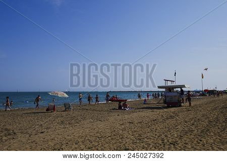 09 June 2018-caorle-italy-caorle Beach, Beautiful Venetian City,italy
