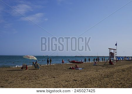 09 June 2018-caorle-italy-caorle Beach, Beautiful Venetian City,italy