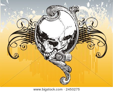 mystische Skull illustration