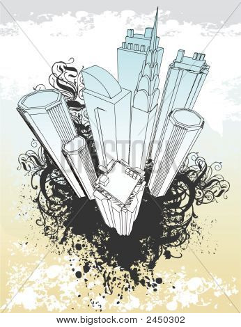 Grunge Stadt illustration
