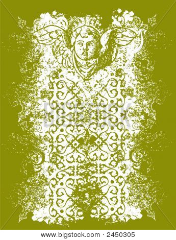 texturierte Cherub Hintergrund Illustrationen