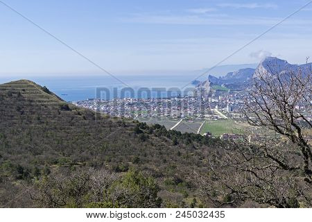View From The Slope Of Mount Ai-george (the Western Extremity Of The Tokluk-syrt Range) To The Sudak
