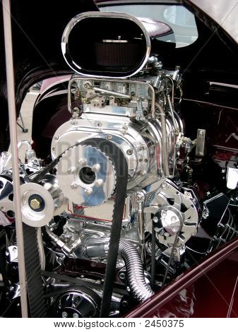 Forkromet motor blæser