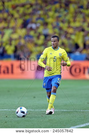 Nice, France - June 22, 2016: Defender Martin Olsson Of Sweden In Action During The Uefa Euro 2016 G