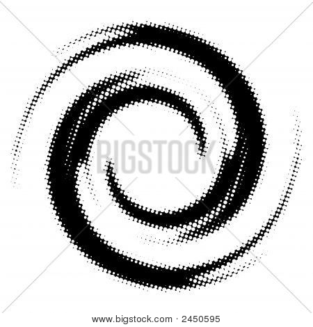 Spiral sort og hvid