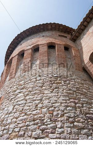Part Of The Medieval Walled Area Around Corciano