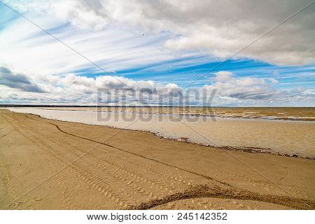 Spring Landscape. The Ob Reservoir. Russia, Siberia, The Novosibirsk Region.