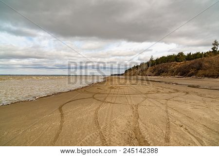 Spring Landscape. The Ob Reservoir. Russia, Siberia, The Novosibirsk Region.