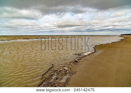 Spring Landscape. The Ob Reservoir. Russia, Siberia, The Novosibirsk Region.