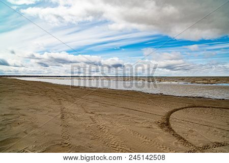 Spring Landscape. The Ob Reservoir. Russia, Siberia, The Novosibirsk Region.