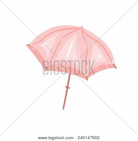 Hand Drawn Vector Abstract Graphic Cartoon Summer Time Flat Illustrations With Pink Pastel Colored B
