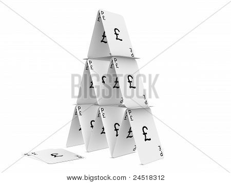 英镑英镑卡塔。在白色背景上孤立