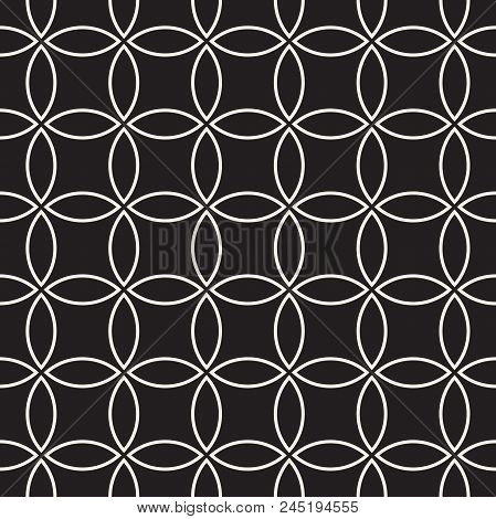 Vector Seamless Pattern. Modern Stylish Abstract Texture. Repeating Geometric Tiles..
