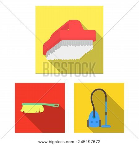Cleaning And Maid Flat Icons In Set Collection For Design. Equipment For Cleaning Vector Symbol Stoc