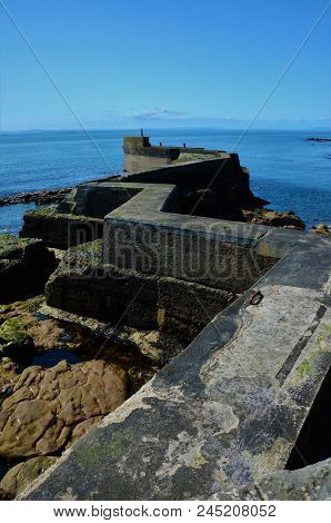A View Of The Zig Zag Pier In St. Monans In Fife