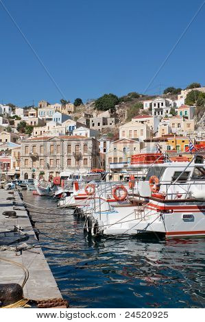 Øen af Symi i Grækenland