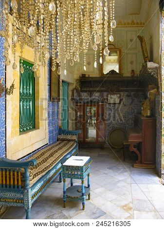 Tunisia, Sousse September 19, 2016. Museum Dar Essid. Interior Of An Ancient Arab House