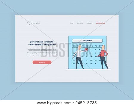 time terms assignment vector photo free trial bigstock calendar web page template
