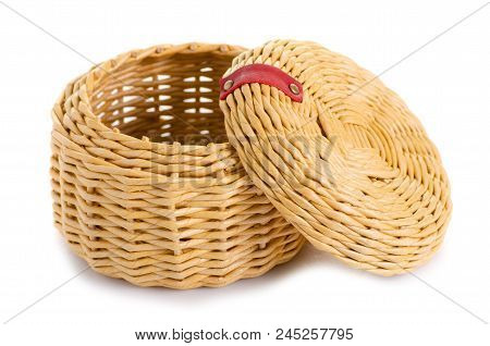 Casket Of A Vine On White Background Isolation