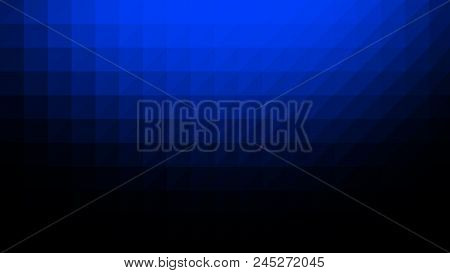 Blue Black Low Poly Vector Gradient Texture. Colorful Polygonal Illustration, Good As A Cell Phone, 