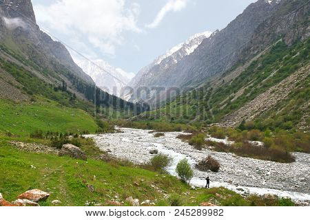The Ala Archa National Park In The Tian Shan Mountains Of Bishkek  Kyrgyzstan