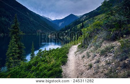 Beautiful Scenic Of Mountain Lake