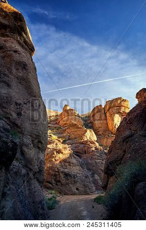 Canyon In The Desert At Sunrise