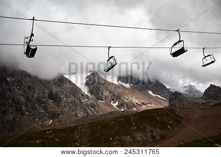 Ski Resort In The Mountain