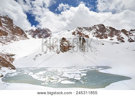 Snowy Mountain Lake
