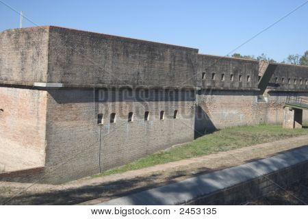 Fort Barrancas nedaleko Mexického zálivu Pensacola, Florida