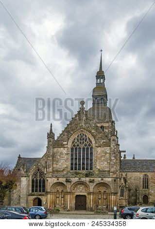 The Construction Of St Sauveur Basilica Was Commissioned Around 1120, Dinan, France. Basilica Is A S