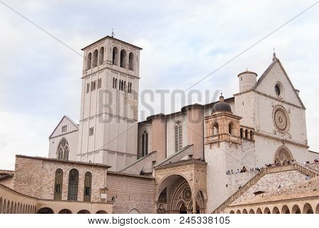 Glimpe Of Saint Francis Church With Tower