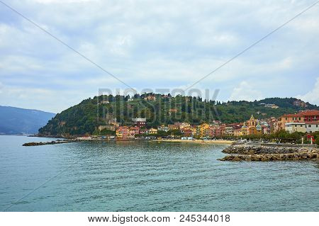 San Terenzo Village, Cinque Terre, Italy, Europe. San Terenzo Is Located In Gulf Of Poets, In The Le