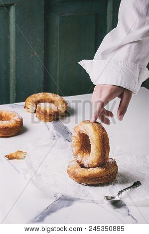 Puff Pastry Donuts Cronuts