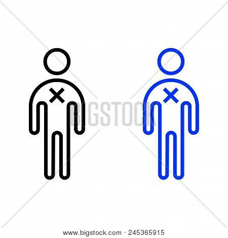 Man With A Cross Icon