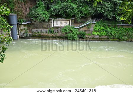 Dujiangyan, Sichuan, China - Jun. 21, 2012: Baopingkou (means: Water Inlet) In Dujiangyan, Sichuan P
